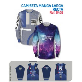 Camiseta Manga Larga Recta