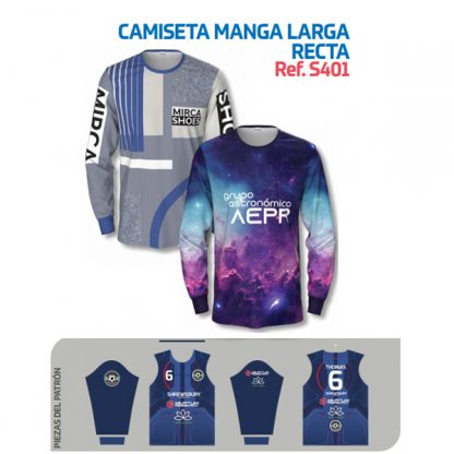 Camiseta Manga Larga Recta