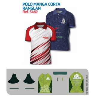 Polo Manga Corta Ranglan